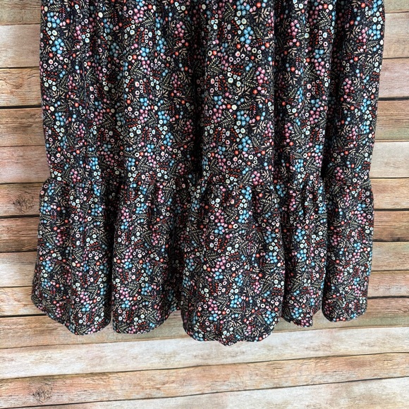 Boden Women's Mixed Media Twofer Sweatshirt Floral Print Maxi Dress Size 8 - Picture 9 of 10